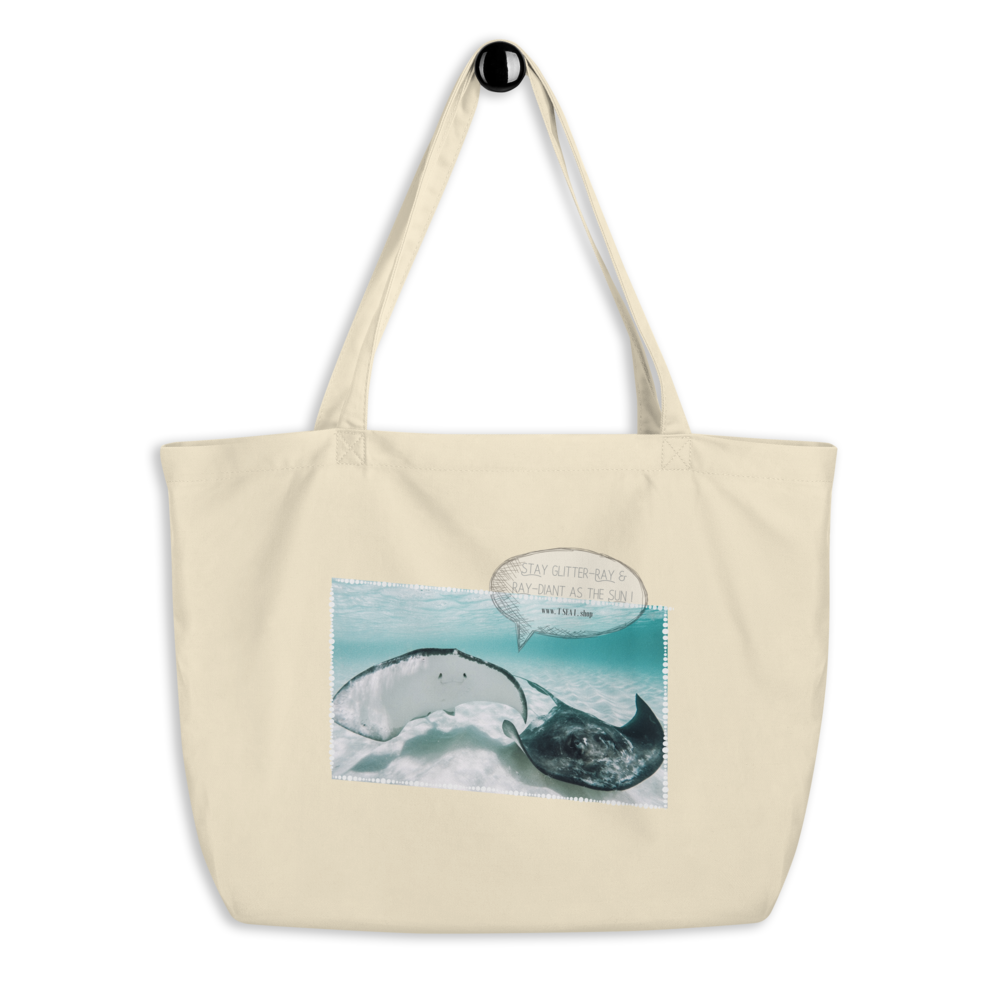 Ray-diant - Large organic tote bag