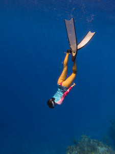 Fushia Fish Scale One-Piece Swimsuit