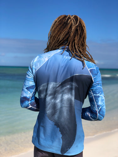 SALT CAY Whale TAIL Men's Rash Guard