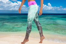 Turquoise Fish scale - Full lenght Leggings