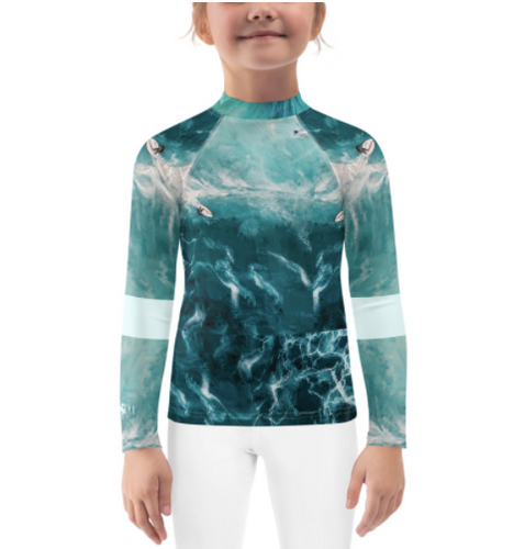 Surfin the wave - Kids Rash Guard