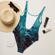Blue Fish scale - One-Piece Swimsuit