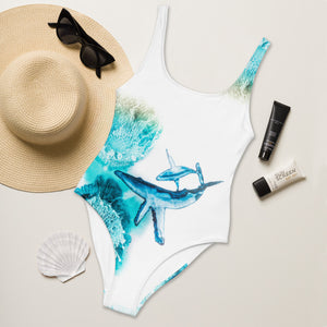 Whales Treasure iii - One-Piece Swimsuit