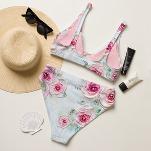 Smell the Roses - Recycled high-waisted bikini