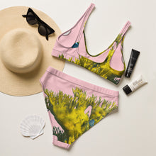 Happy Coral - Pink Recycled high-waisted bikini