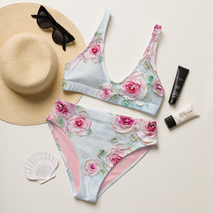 Smell the Roses - Recycled high-waisted bikini