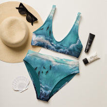 Seacreat from the deep blue - Recycled high-waisted bikini