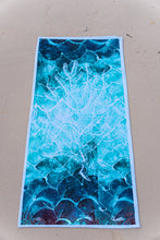 Sea Fan- Fish scale turquoise beach Towel
