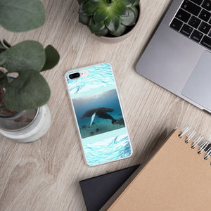 Mama and Baby Whale - iPhone Case