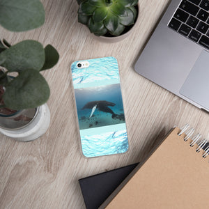 Mama and Baby Whale - iPhone Case
