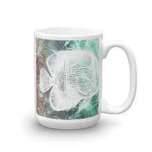 Fish and Sea fan turquoise Mug