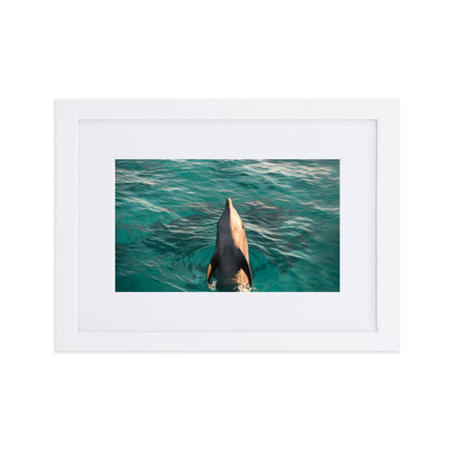 As free as the sea Matte frame print by Justin Okoye