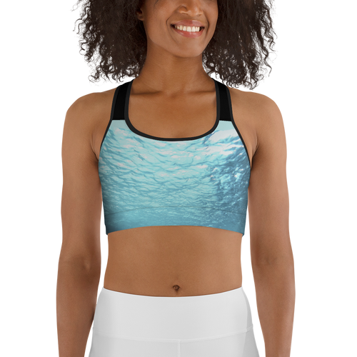 Submerged Black - Sports bra