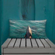 As free as the Sea - Reversible Dolphin & Ray - Pillow