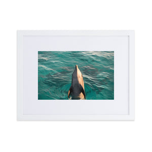 As free as the sea Matte frame print by Justin Okoye