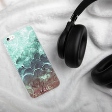 Turquoise Fish scale iPhone Case