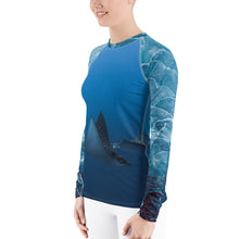 Eagle Ray Blue Women's Rash Guard