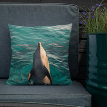 As free as the Sea - Reversible Dolphin & Ray - Pillow