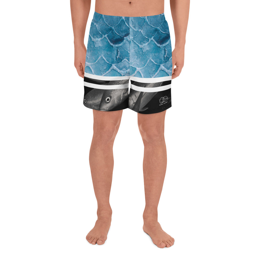 Bleu Fish school - Men's Athletic Long Shorts