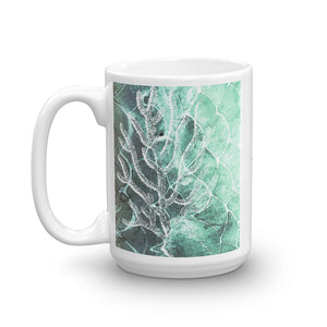 Fish and Sea fan turquoise Mug