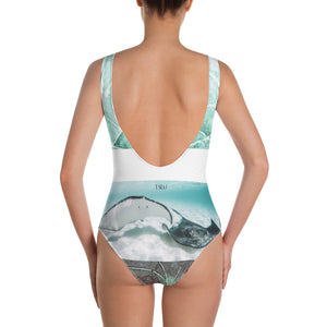 Ray-diant - Fish Scale One-Piece Swimsuit