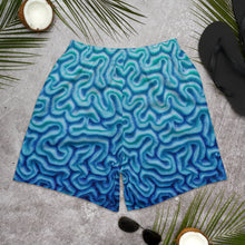Brain Coral - Men's Athletic / Underwater Long Shorts