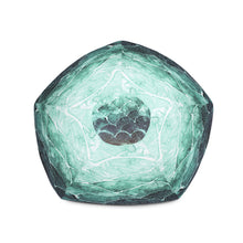 Turquoise Fish scale - Bean Bag Chair w/ filling