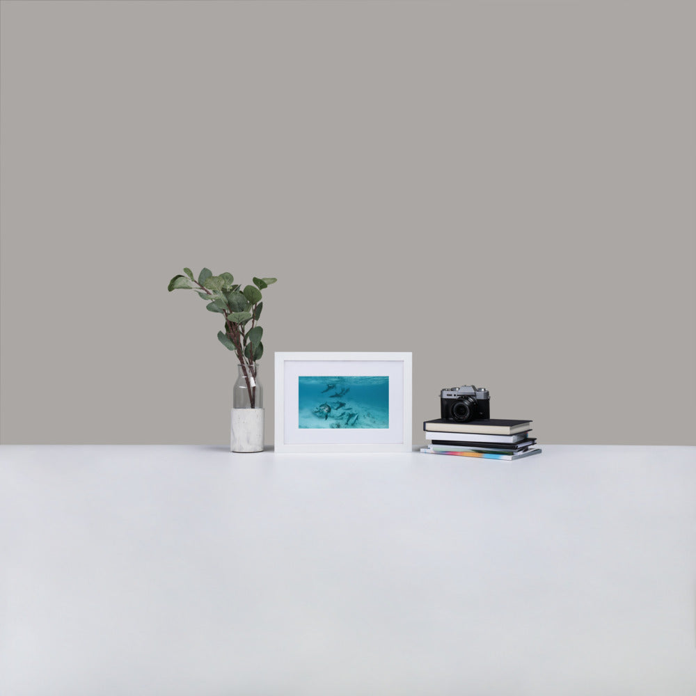 As Free as the Sea - Matte Paper Framed Poster With Mat