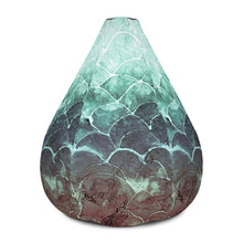 Turquoise Fish scale - Bean Bag Chair w/ filling