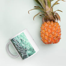 Fish and Sea fan turquoise Mug