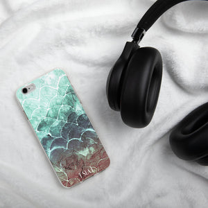 Turquoise Fish scale iPhone Case